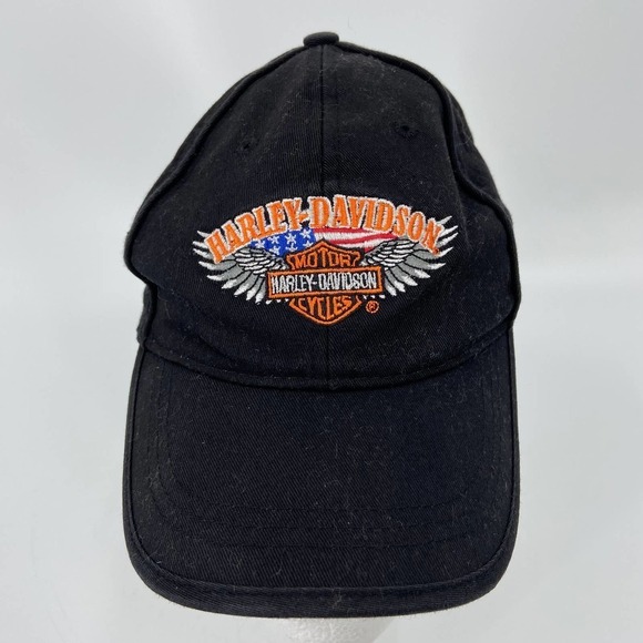 Harley-Davidson Baseball Cap Snap Back Hat Adjustable Fit Adult One Size Black - Picture 8 of 8
